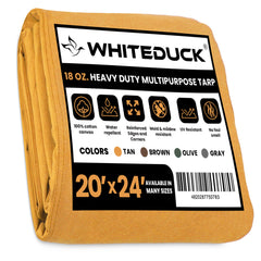 WhiteDuck Outdoors 18 oz. 100% Cotton Canvas Tarp