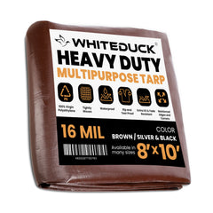 WhiteDuck Outdoors 8’ x 10’ Super Heavy Duty Poly Tarp