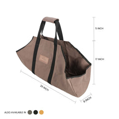 WhiteDuck Outdoors Boat Shape Canvas Firewood Log Carriers