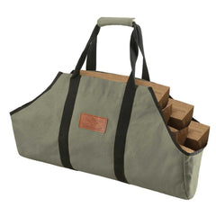 WhiteDuck Outdoors Boat Shape Canvas Firewood Log Carriers