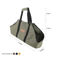 WhiteDuck Outdoors Boat Shape Canvas Firewood Log Carriers
