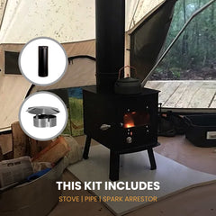 WhiteDuck Outdoors Woodsman Stove Kit