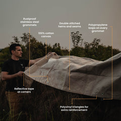 WhiteDuck Outdoors 18 oz. 100% Cotton Canvas Tarp
