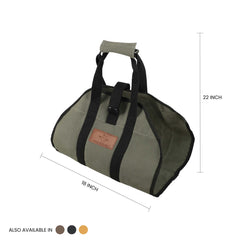 WhiteDuck Outdoors Diamond Shape Canvas Firewood Log Carriers