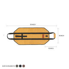 WhiteDuck Outdoors Diamond Shape Canvas Firewood Log Carriers