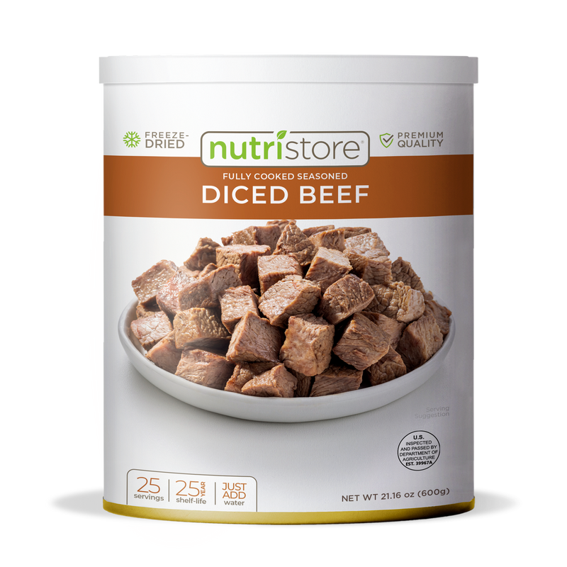 Nutristore Foods Beef Dices Freeze Dried - #10 Can