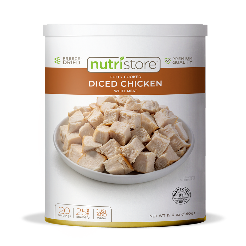Nutristore Foods Chicken Dices Freeze Dried - #10 Can
