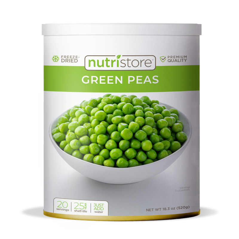 Nutristore Green Peas Freeze Dried - #10 Can