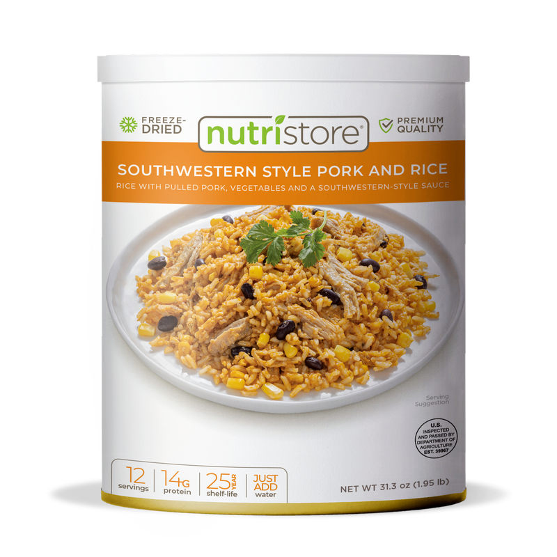 Southwestern Style Pork and Rice Freeze Dried - #10 Can