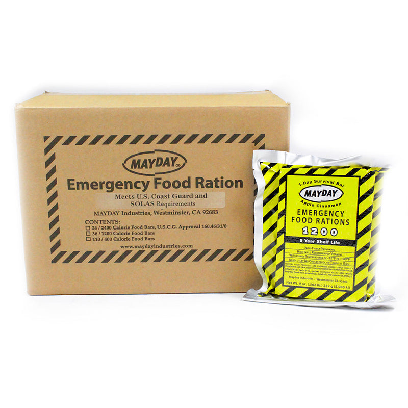 Echo-Sigma® Mayday Food Bar 1200 Calorie -Case 36