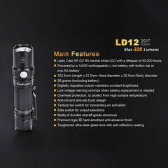 Echo-Sigma® Fenix LD12 320 Lumen Flashlight