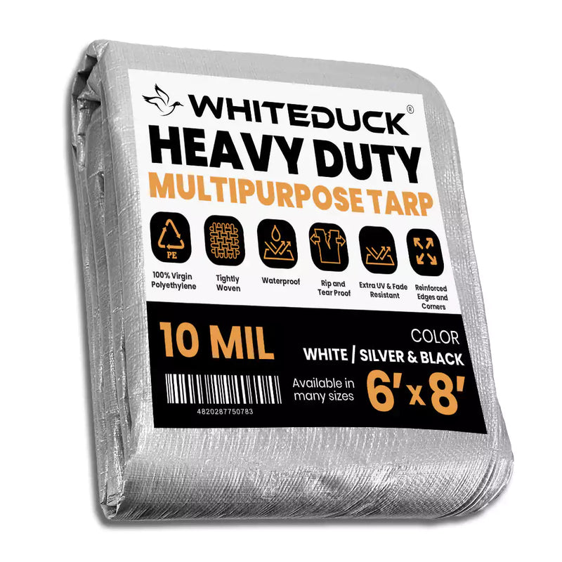 WhiteDuck Outdoors Heavy Duty Poly Tarp 10 mil, 6 oz.