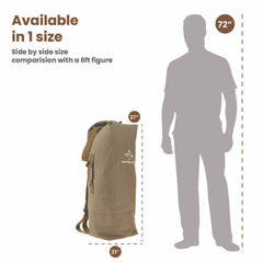 WhiteDuck Outdoors Hoplite Canvas G.I. Top Load Bag