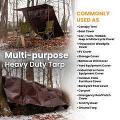 WhiteDuck Outdoors 50' x 100' Super Heavy Duty Poly Tarp