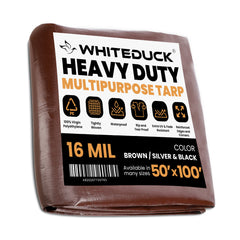 WhiteDuck Outdoors 50' x 100' Super Heavy Duty Poly Tarp