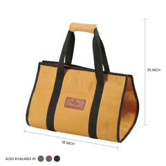 WhiteDuck Outdoors Rectangle Canvas Firewood Log Carriers