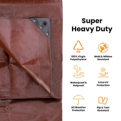WhiteDuck Outdoors 100' x 100' Super Heavy Duty Poly Tarp