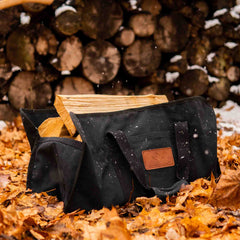 WhiteDuck Outdoors Tote Shape Canvas Firewood Log Carriers