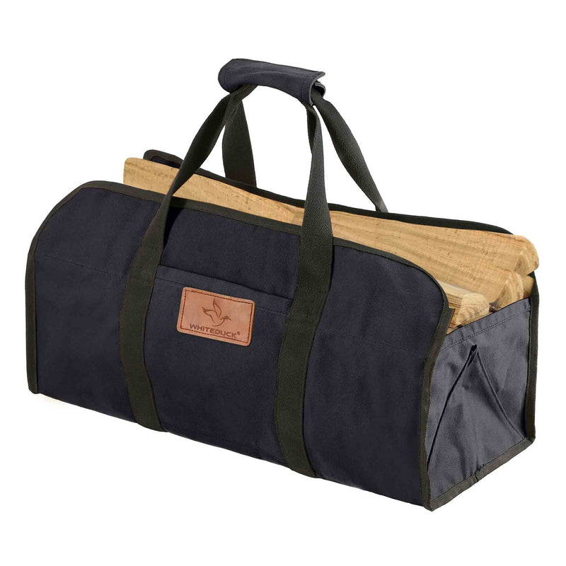 WhiteDuck Outdoors Tote Shape Canvas Firewood Log Carriers