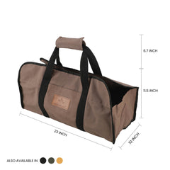 WhiteDuck Outdoors Tote Shape Canvas Firewood Log Carriers