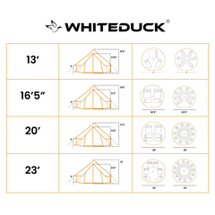 WhiteDuck Outdoors 20' Avalon Bell Tent