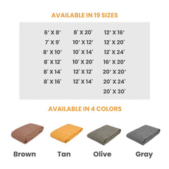 WhiteDuck Outdoors 18 oz. 100% Cotton Canvas Tarp