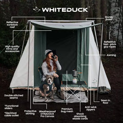 WhiteDuck Outdoors 7'x9' Prota Canvas Cabin Tent