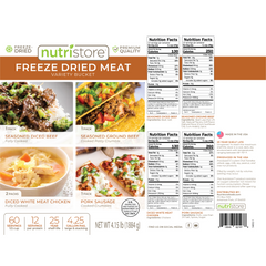 Nutristore Foods Freeze Dried Meat Variety Bucket