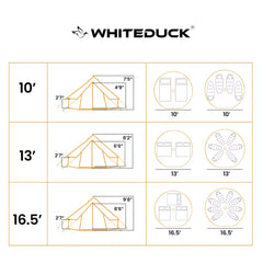 WhiteDuck Outdoors 10' Regatta Bell Tent